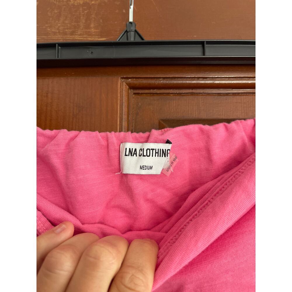 LNA Clothing Topanga Dress Candy Pink Medium - Picture 3 of 5